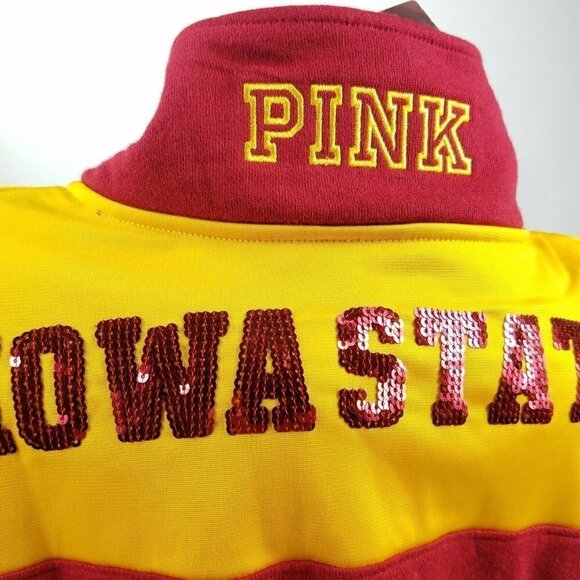 VS PINK Iowa State Cyclones Sweatshirt Small BLING - Picture 2 of 8
